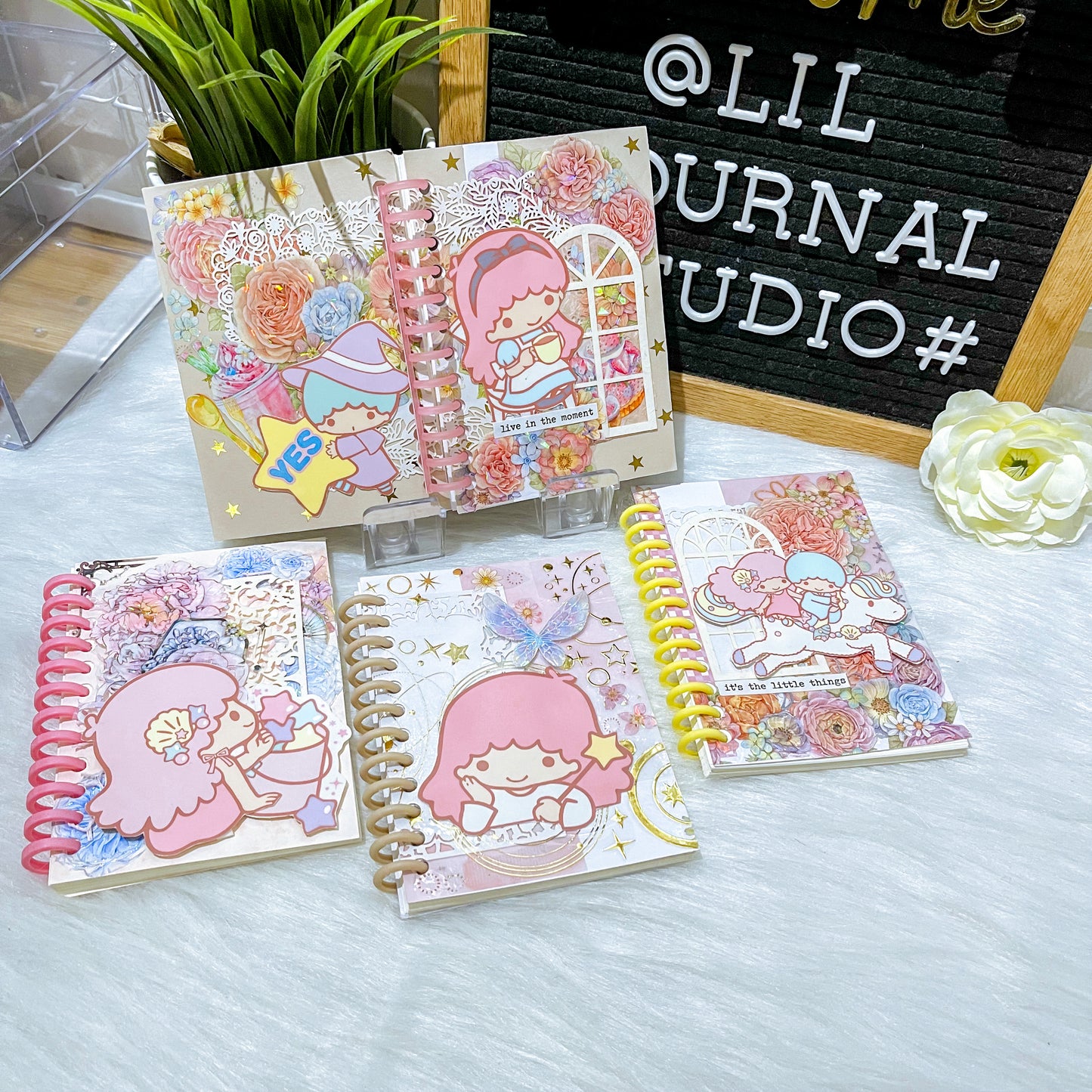 B7 Character Travel Notebook - Little Twin Stars Garden