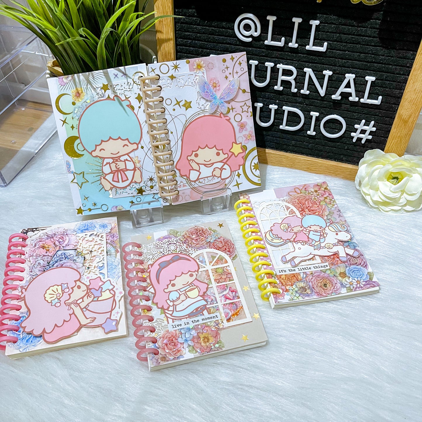 B7 Character Travel Notebook - Little Twin Stars Garden