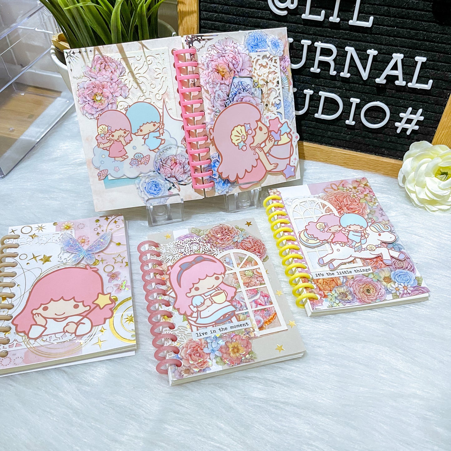 B7 Character Travel Notebook - Little Twin Stars Garden