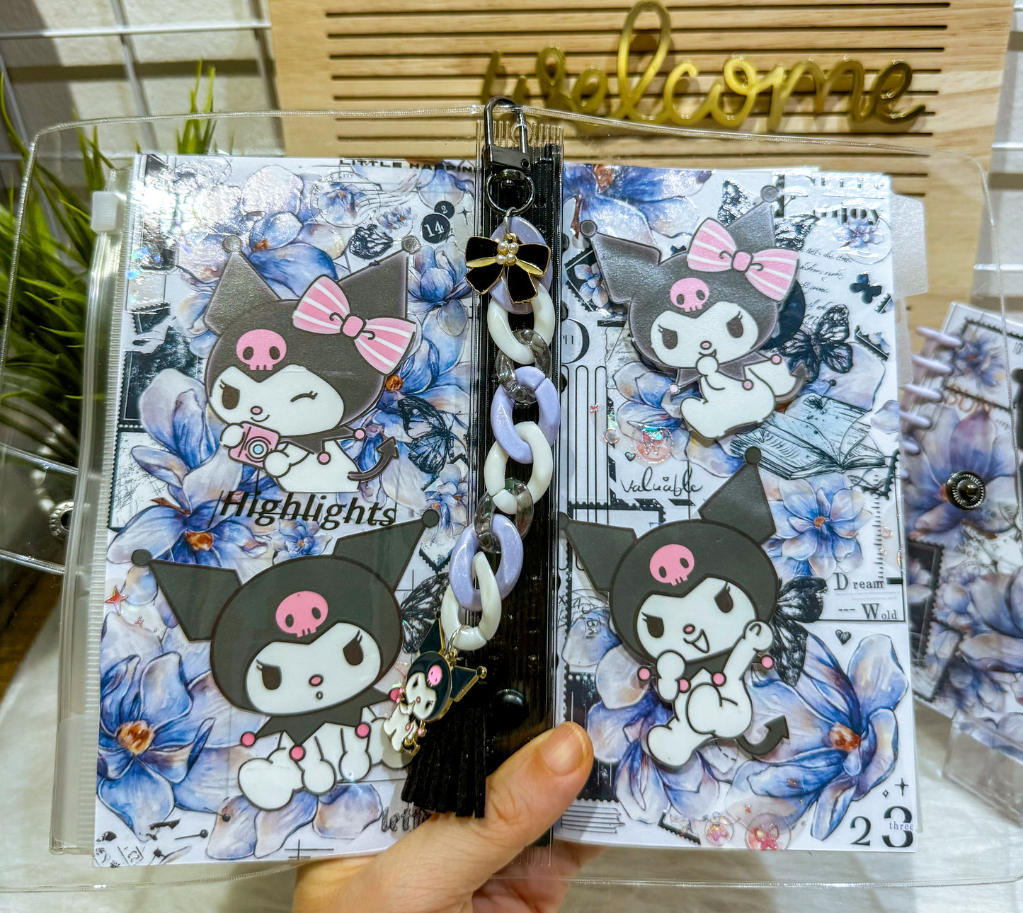 A6 Notebook + B7 Sticker Character Bundle ~ Oh Kuromi