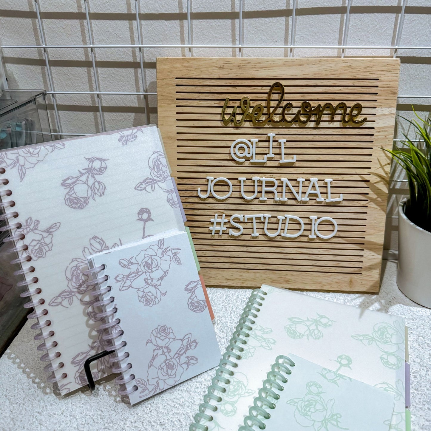 A5 +B7 Rose Bloom Notebooks Set