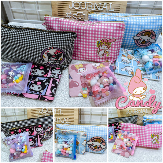 Sanrio Eye Candy Gingham Patch Pouch Set