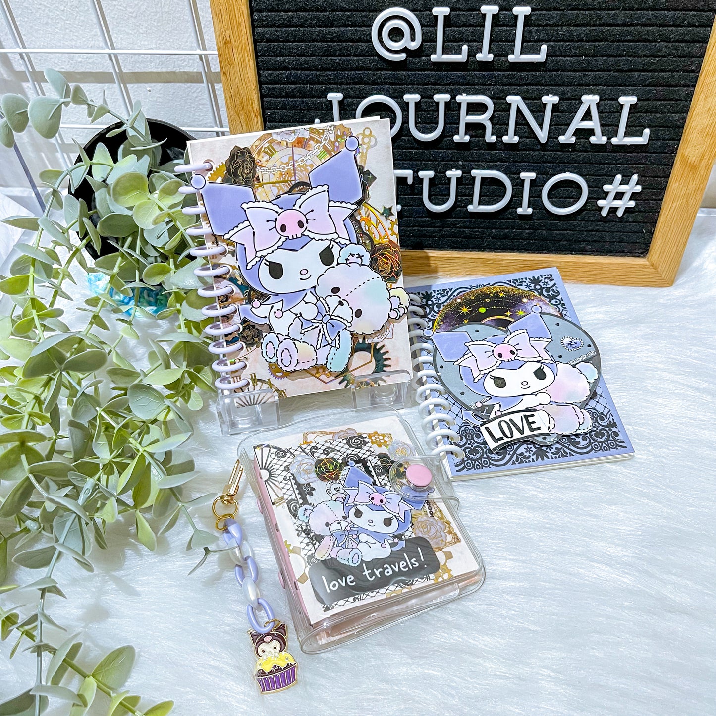 B7 Character Travel Notebook - Kuromi Fantasy