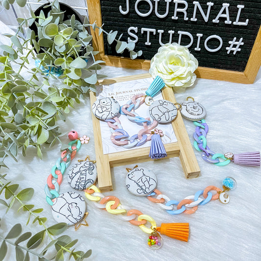 Key Charms - Pastel Pooh & Gang