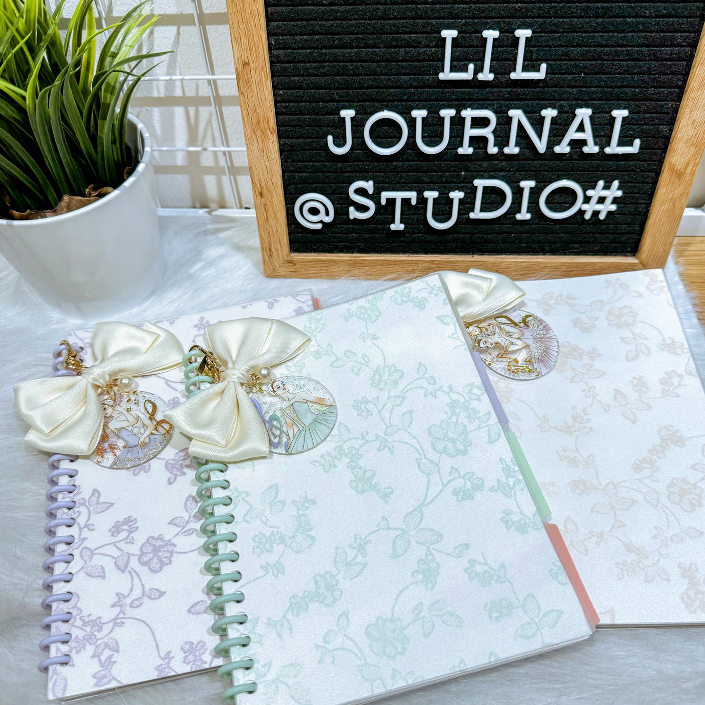 A5 Musical Elegant Ballerina Notebook with Keycharm