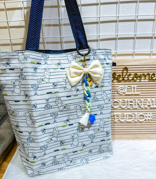 Blue Pooh Trail Tote Bag