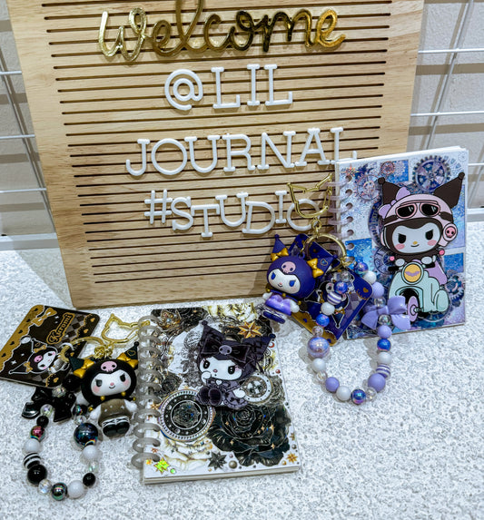 B7 Travel Notebook - Kuromi Charms