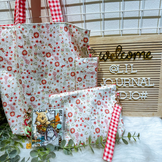 Classic Pooh Red Gingham Garden Bundle