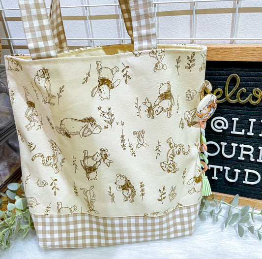 Gingham Pooh & Friends Tote