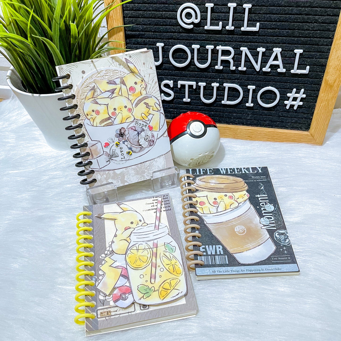 B7 Character Travel Notebook - Cafe Pikachu