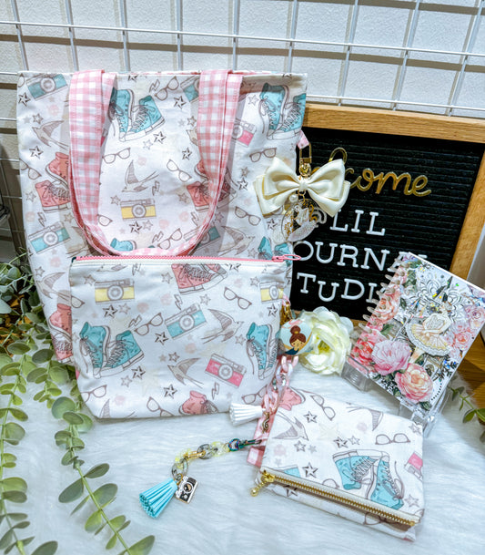 Pink Gingham Sneak and Snap