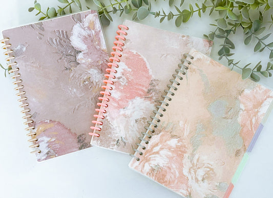 A5 Notebook - Peony Flowers